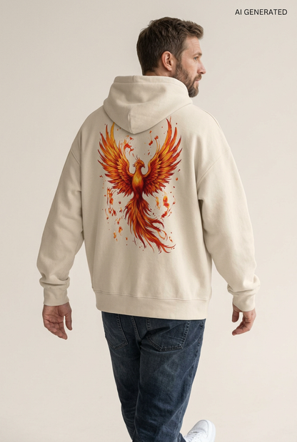 Feuer-Phönix-Hoodie Dust, Mann
